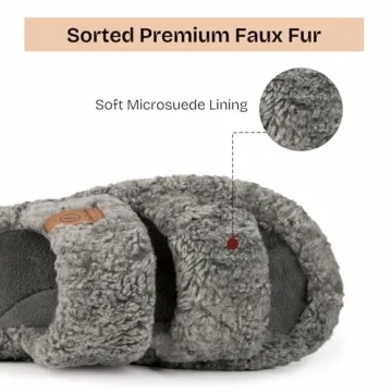 EverFoams Women’s Cozy Fuzzy Slippers for Relaxing Home Wear