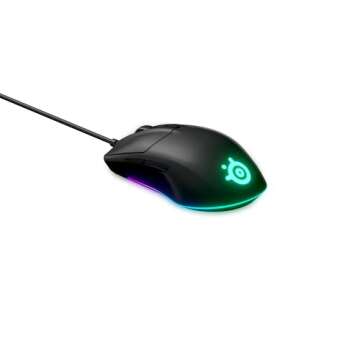 SteelSeries Rival 3 Gaming Mouse - 8,500 CPI TrueMove Core Optical Sensor - 6 Programmable Buttons -...