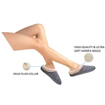 Comfort Padded Memory Foam Slippers for Women