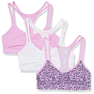 Fruit of the Loom Girls' Cotton Spaghetti Strap Sport Bra - Ultimate Comfort and Style