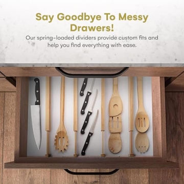 Adjustable Bamboo Drawer Dividers for Ultimate Organization