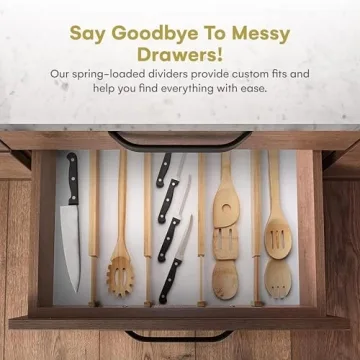 Adjustable Bamboo Drawer Dividers for Ultimate Organization