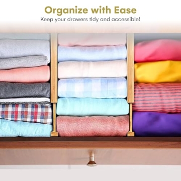 Adjustable Bamboo Drawer Dividers for Ultimate Organization