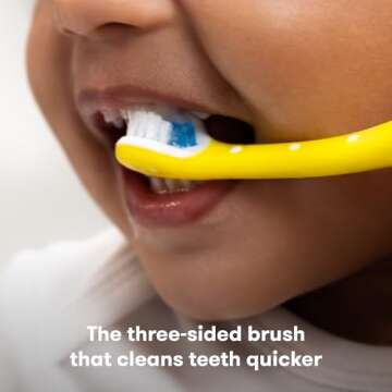 Frida Baby Triple-Angle Toothhugger Training Toddler Toothbrush - Dentist Recommended!