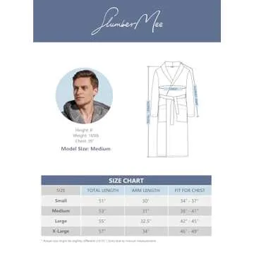 SlumberMee Mens Fleece Plush Robe with Hood Ultra Soft Fluffy Full Length Long with Pockets Luxurious House Coat (Dark Grey, L)