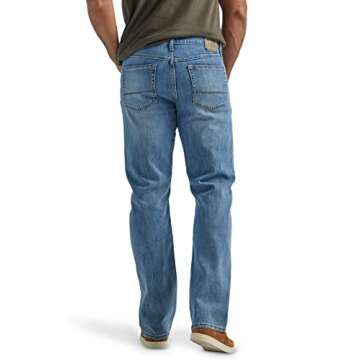 Wrangler Authentics Men's Relaxed Fit Boot Cut Jean, Riptide, 36W x 32L