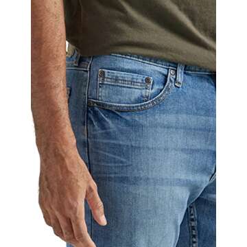 Wrangler Authentics Men's Relaxed Fit Boot Cut Jean, Riptide, 36W x 32L