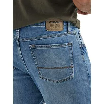 Wrangler Authentics Men's Relaxed Fit Boot Cut Jean, Riptide, 36W x 32L