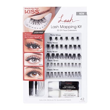 KISS Lash Couture Ultimate Lash Mapping Kit with Glue & 42 Clusters