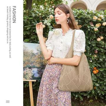 Stylish hatisan Crochet Bags for Women - Summer Beach Tote