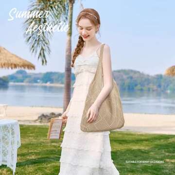 Stylish hatisan Crochet Bags for Women - Summer Beach Tote