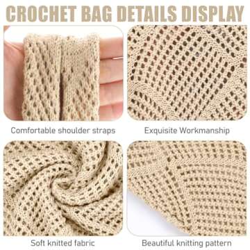 Stylish hatisan Crochet Bags for Women - Summer Beach Tote