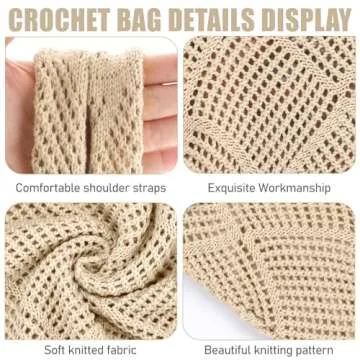 Stylish hatisan Crochet Bags for Women - Summer Beach Tote