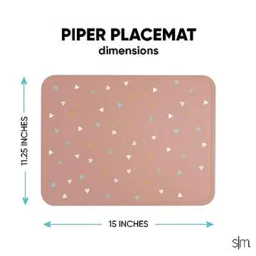 Simple Modern Silicone Placemat for Baby, Toddlers, Kids | Non-Slip Baby Eating Table Food Mat for R...