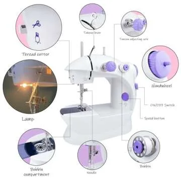 Mini Sewing Machine for Beginners, Easy & Portable