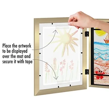 Americanflat Kids Art Frame - Front Loading Picture Frame