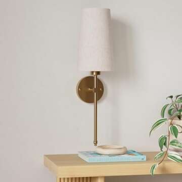 Battery Operated Wall Sconce Set Of Two with Remote Control, Indoor Not Hardwired Dimmable Battery O...