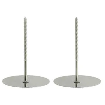 HJ Garden 4pcs Stainless Steel Flower Nails for Cake