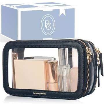 Beauty Goodies Premium Clear Makeup Bag - Travel Accessories for Women