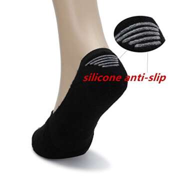 Pareberry No Slip Low Cut Cotton Socks - 5/10 Pack