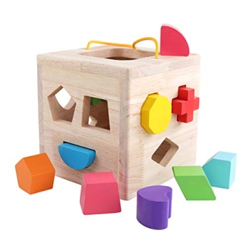GEMEM Shape Sorter Toy for Toddlers 18 Months to 3 Years