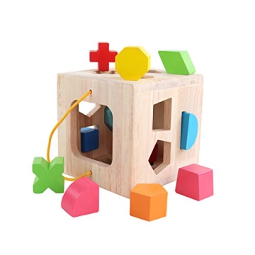 GEMEM Shape Sorter Toy for Toddlers 18 Months to 3 Years