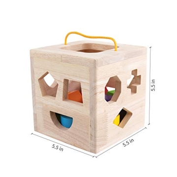 GEMEM Shape Sorter Toy for Toddlers 18 Months to 3 Years