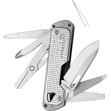 LEATHERMAN FREE T4 Multitool & Knife, Made in USA