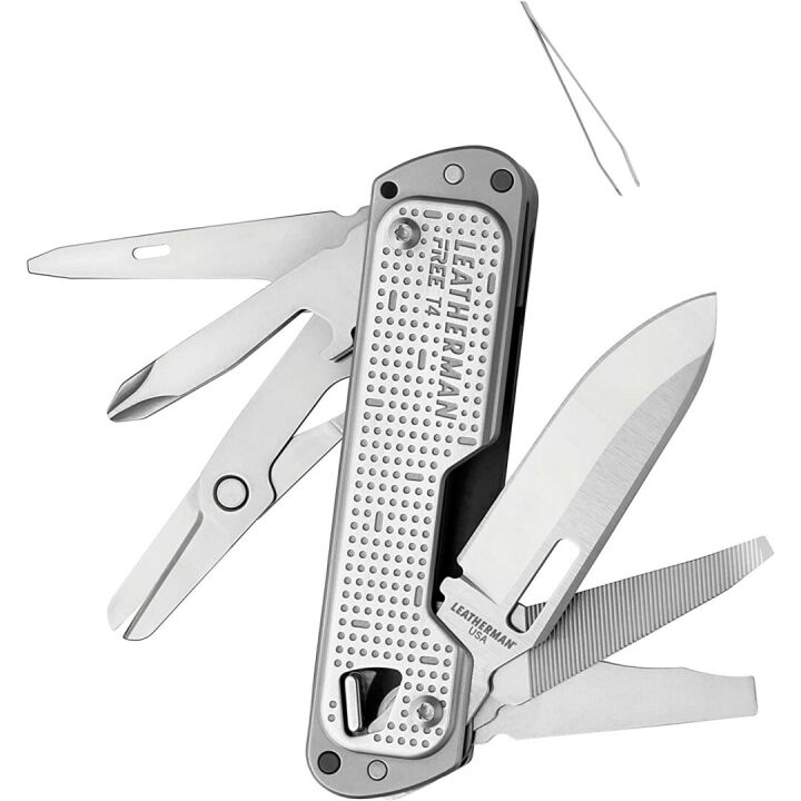 LEATHERMAN FREE T4 Multitool & Knife, Made in USA