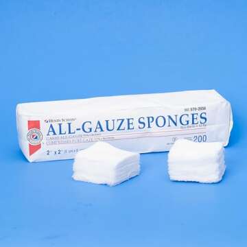 Henry Schein 100% Cotton Woven 2x2 All-Gauze Sponge
