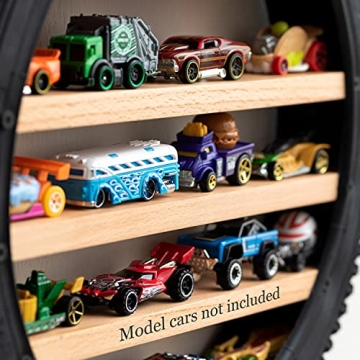 Tapeera Toy Car Display Shelf - Holds 18 Hot Wheels
