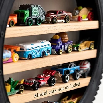 Tapeera Toy Car Display Shelf - Holds 18 Hot Wheels