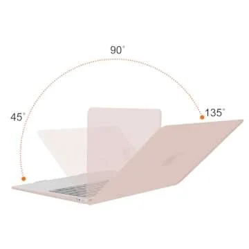 MOSISO Compatible with MacBook Air 13 inch Case 2022, 2021-2018 Release A2337 M1 A2179 A1932, Plastic Hard Shell&Keyboard Cover&Screen Film&Storage Bag for MacBook Air 13.3 inch Case, Camel