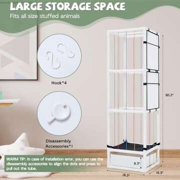 Stuffed Animal Storage Zoo – Durable & Space-Saving Solution