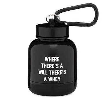 OnMyWhey Portable Protein Powder Funnel Keychain - TSA Approved