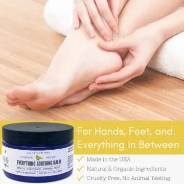 Yellow Bird Natural Soothing Foot & Body Balm - Organic Moisturizer for Skin Relief