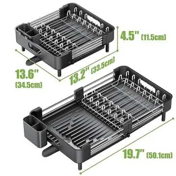 Dish Drying Rack: Expandable Kitchen Essential