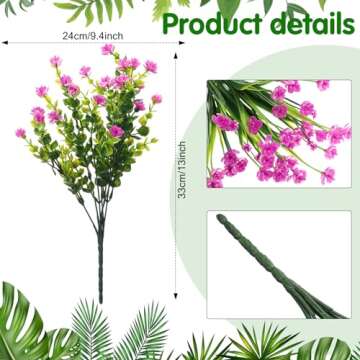 WILLBOND 36 Artificial Flowers for Home and Wedding Decor