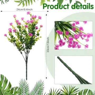 WILLBOND 36 Artificial Flowers for Home and Wedding Decor