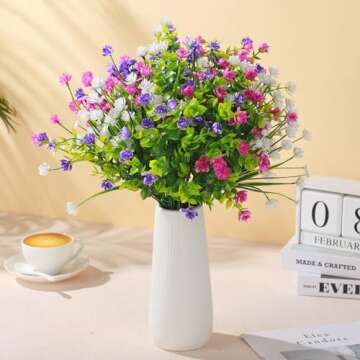 WILLBOND 36 Artificial Flowers for Home and Wedding Decor