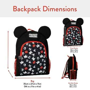 Disney Backpack | Mickey Mouse School Backpacks | Kids Back Pack