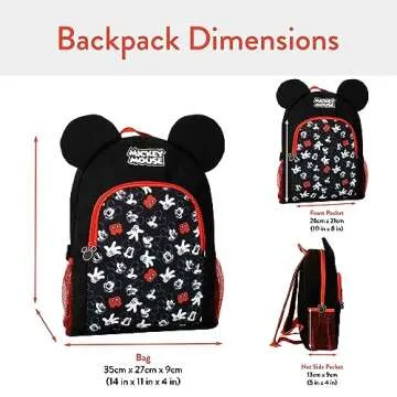 Disney Backpack | Mickey Mouse School Backpacks | Kids Back Pack