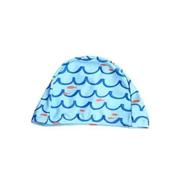 BONVERANO Kids Boys UPF 50+ Boardshorts with Sun Cap