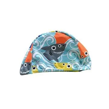 BONVERANO Kids Boys UPF 50+ Boardshorts with Sun Cap