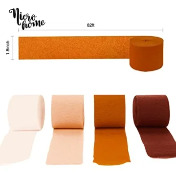 NICROHOME Rustic Fall Streamers for Party Decoration