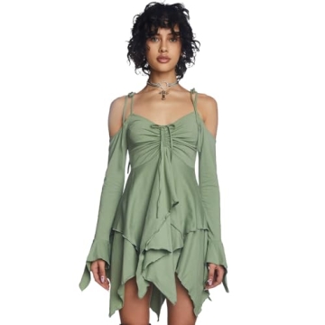 Dolls Kill F is for Fairies Handkerchief Dress by Current Mood - Off-Shoulder, Custom Fit Dress, Per...