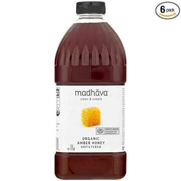 Premium Organic Amber Honey - Pure Raw Honey for Natural Sweetness