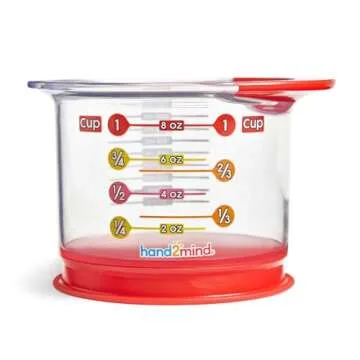 hand2mind Rainbow Fraction Manipulatives, Baking Supplies for Kids, Kids Kitchen, Cute , Unit Fraction, Montessori Kitchen, Measuring Spoons (Set of 4)