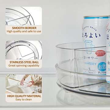 Effortlessly Organize with Boconia 10.6" Lazy Susan