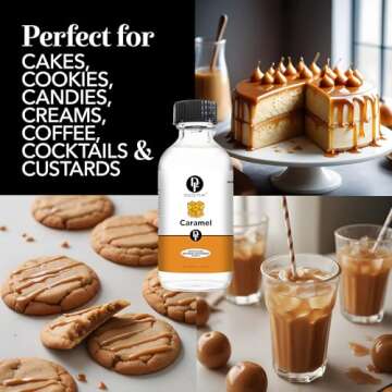Dolce Flav Natural Caramel Extract - Ideal Flavoring for Desserts